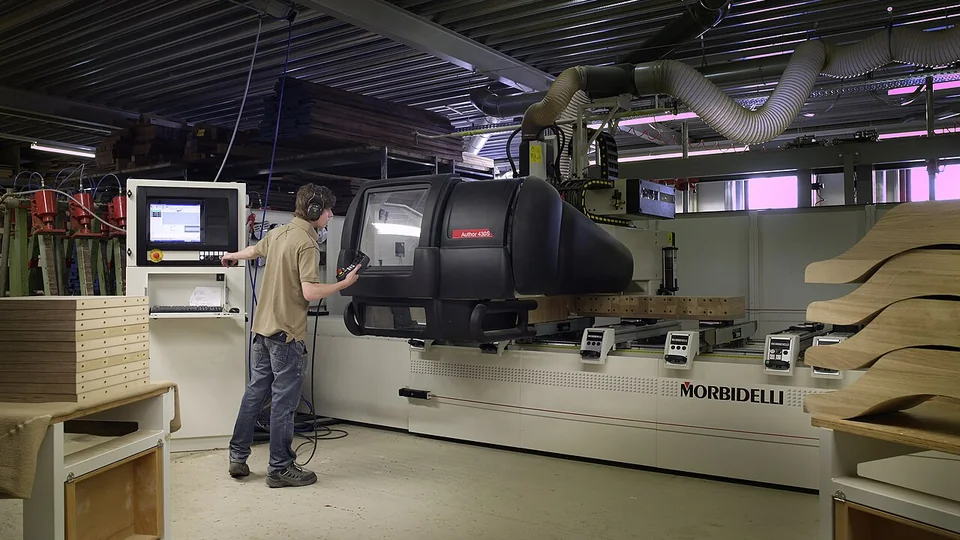 CNC woodworking reference photograph