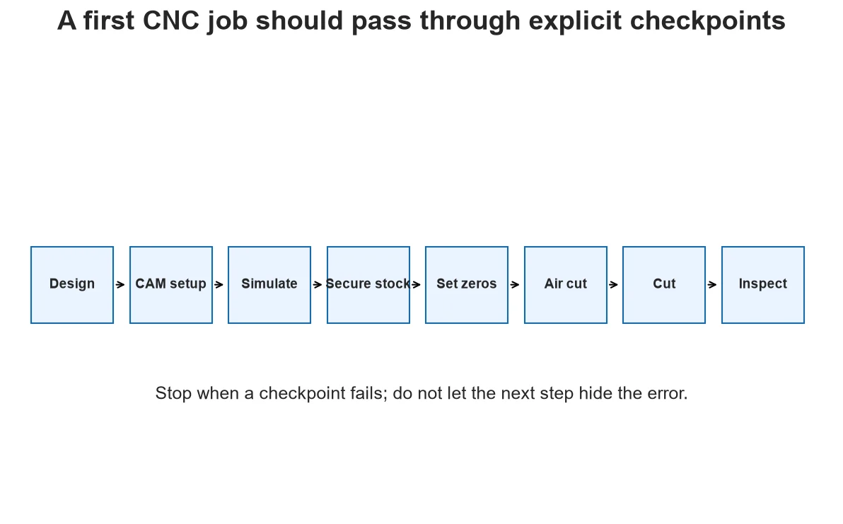 Eight checkpoints from design through CNC part inspection