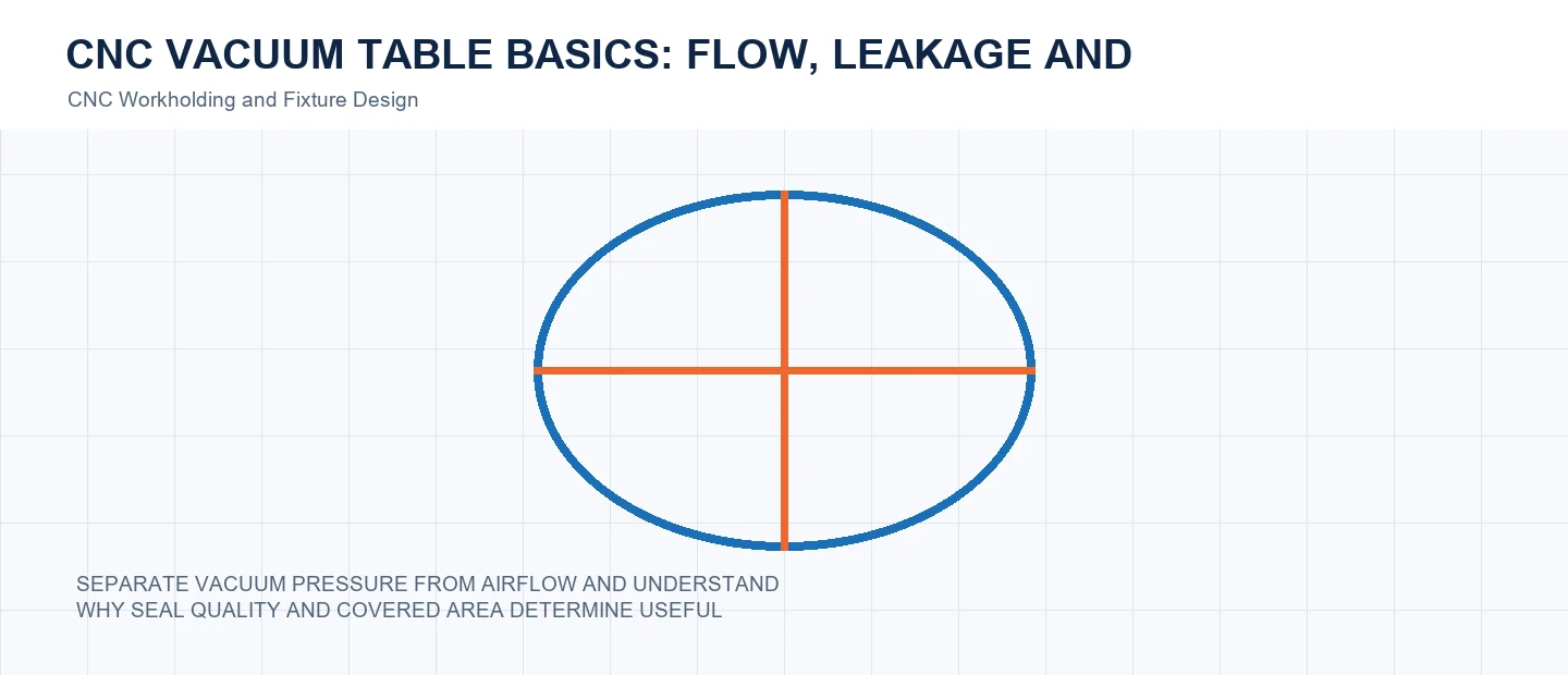 CNC Vacuum Table Basics: Flow, Leakage and Area technical decision diagram