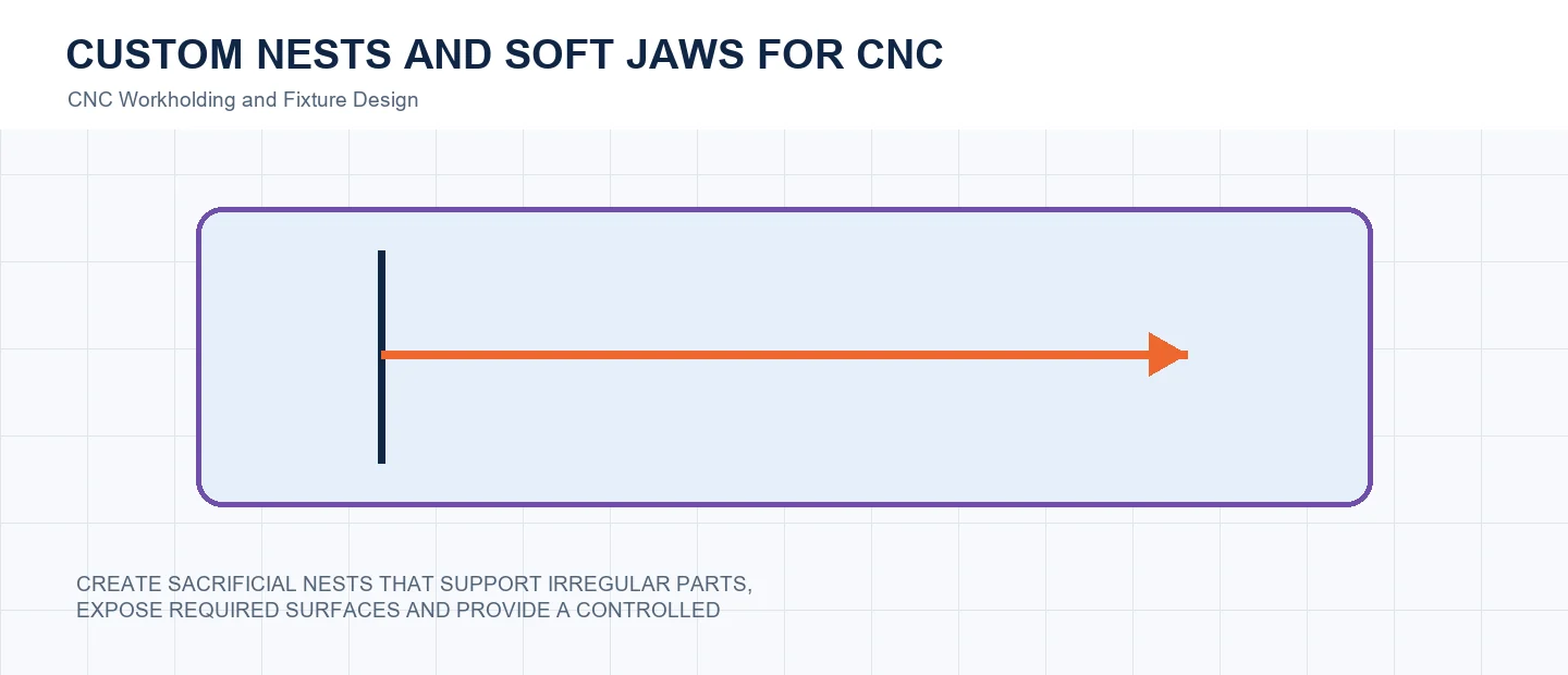 Custom Nests and Soft Jaws for CNC Router Parts technical decision diagram