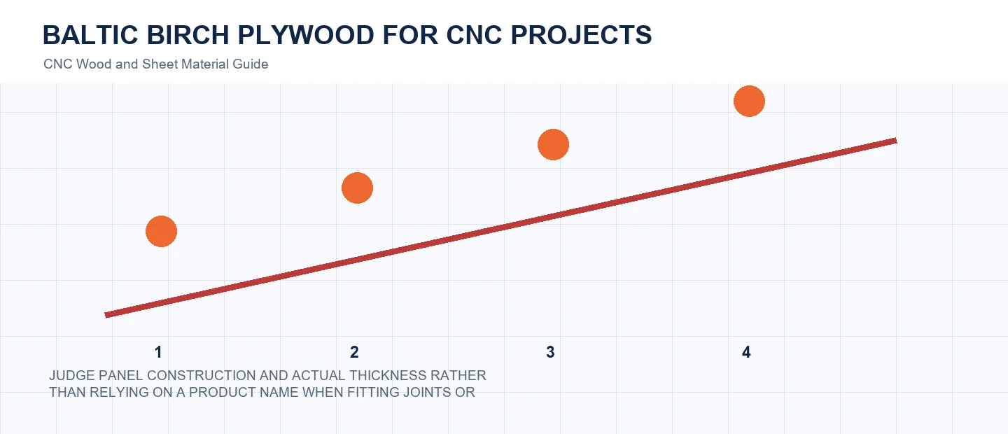 Baltic Birch Plywood for CNC Projects technical decision diagram