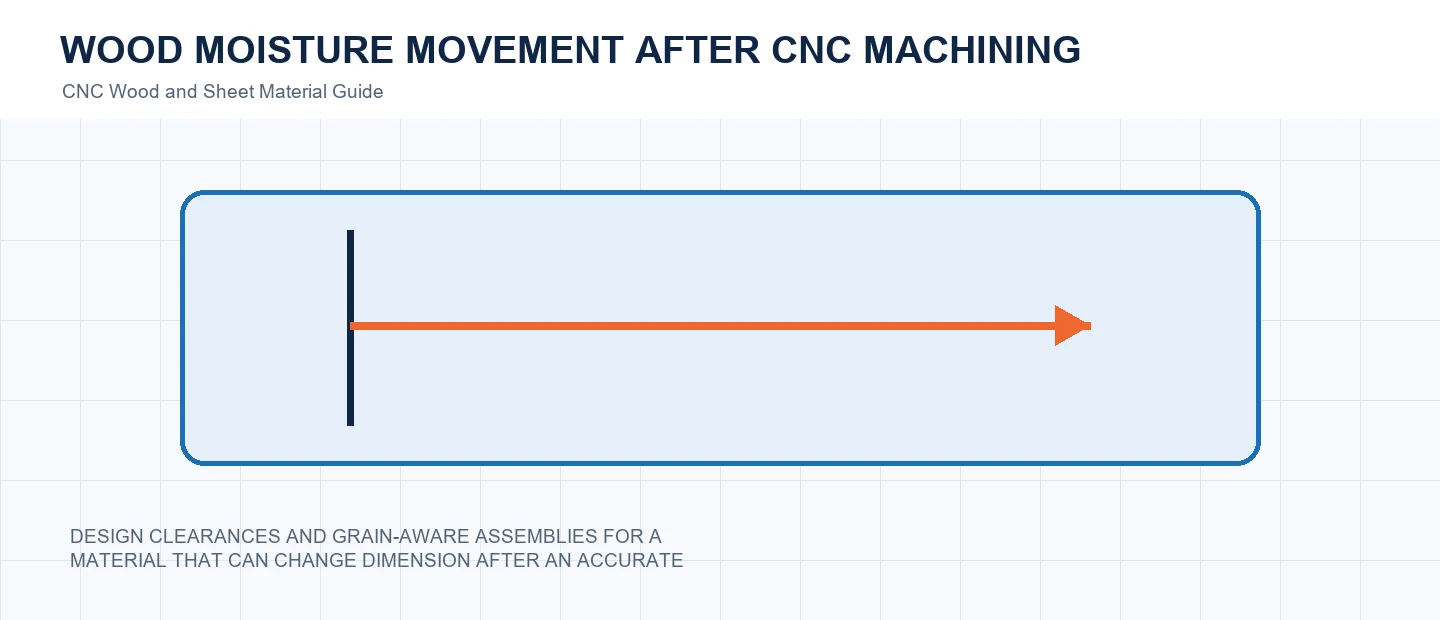 Wood Moisture Movement After CNC Machining technical decision diagram