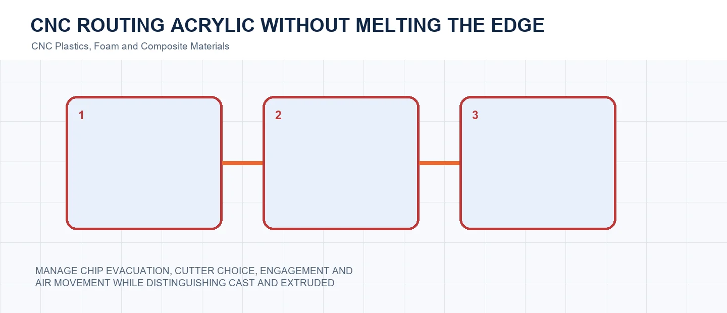 CNC Routing Acrylic Without Melting the Edge technical decision diagram