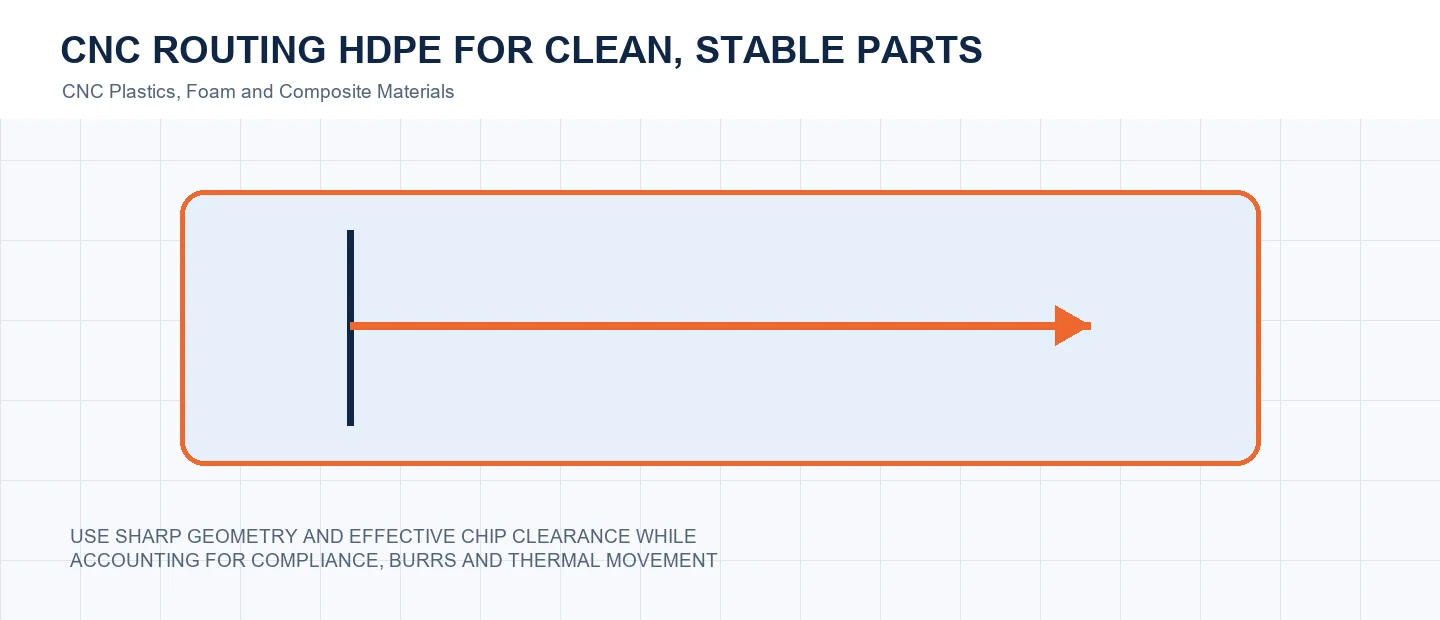 CNC Routing HDPE for Clean, Stable Parts technical decision diagram