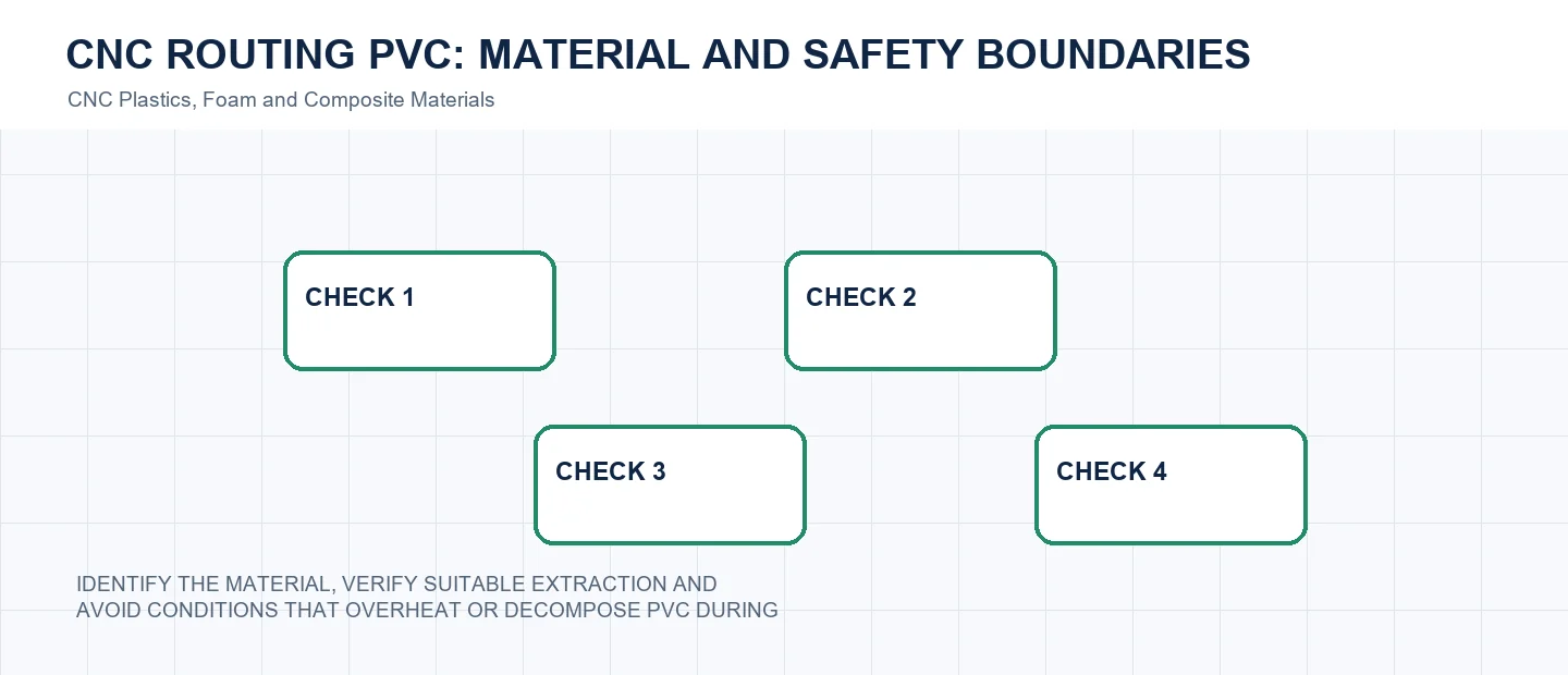 CNC Routing PVC: Material and Safety Boundaries technical decision diagram