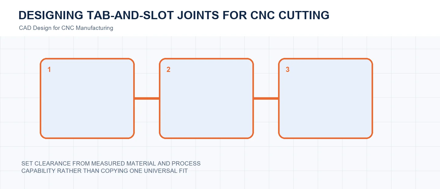 Designing Tab-and-Slot Joints for CNC Cutting technical decision diagram