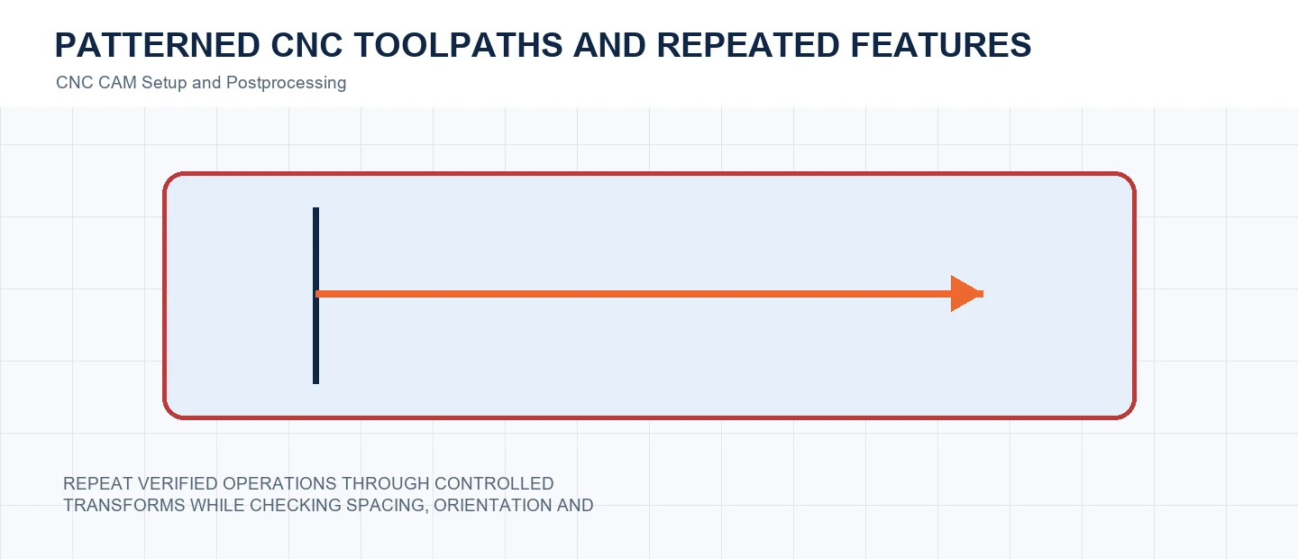 Patterned CNC Toolpaths and Repeated Features technical decision diagram