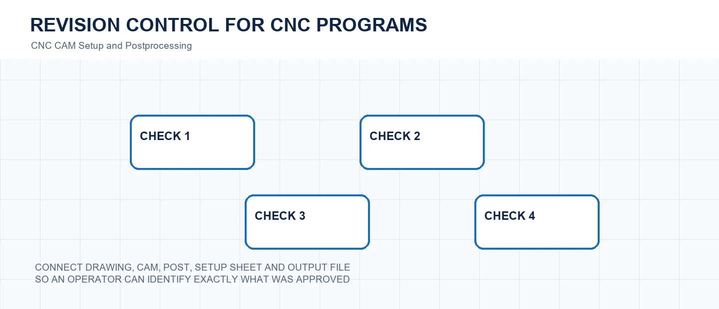 Revision Control for CNC Programs technical decision diagram