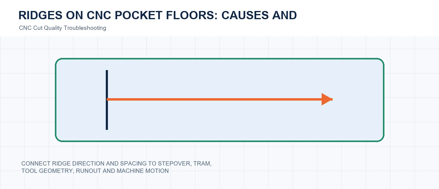 Ridges on CNC Pocket Floors: Causes and Checks technical decision diagram