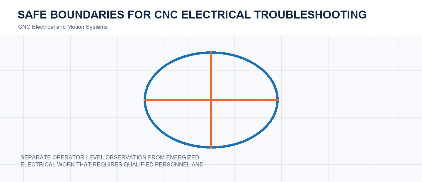 Safe Boundaries for CNC Electrical Troubleshooting technical decision diagram