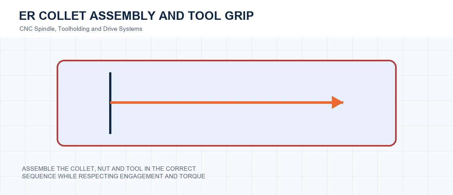 ER Collet Assembly and Tool Grip technical decision diagram