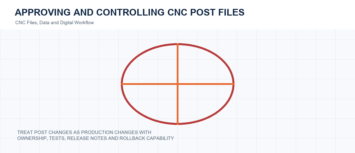 Approving and Controlling CNC Post Files technical decision diagram