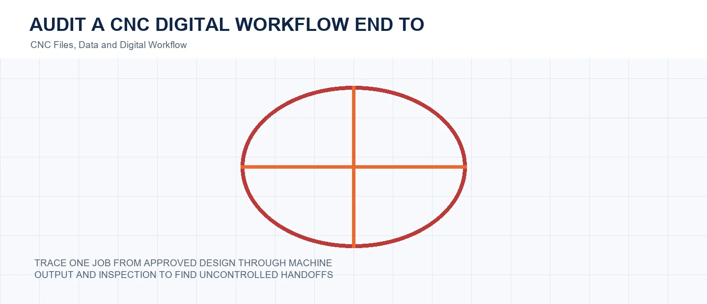 Audit a CNC Digital Workflow End to End technical decision diagram