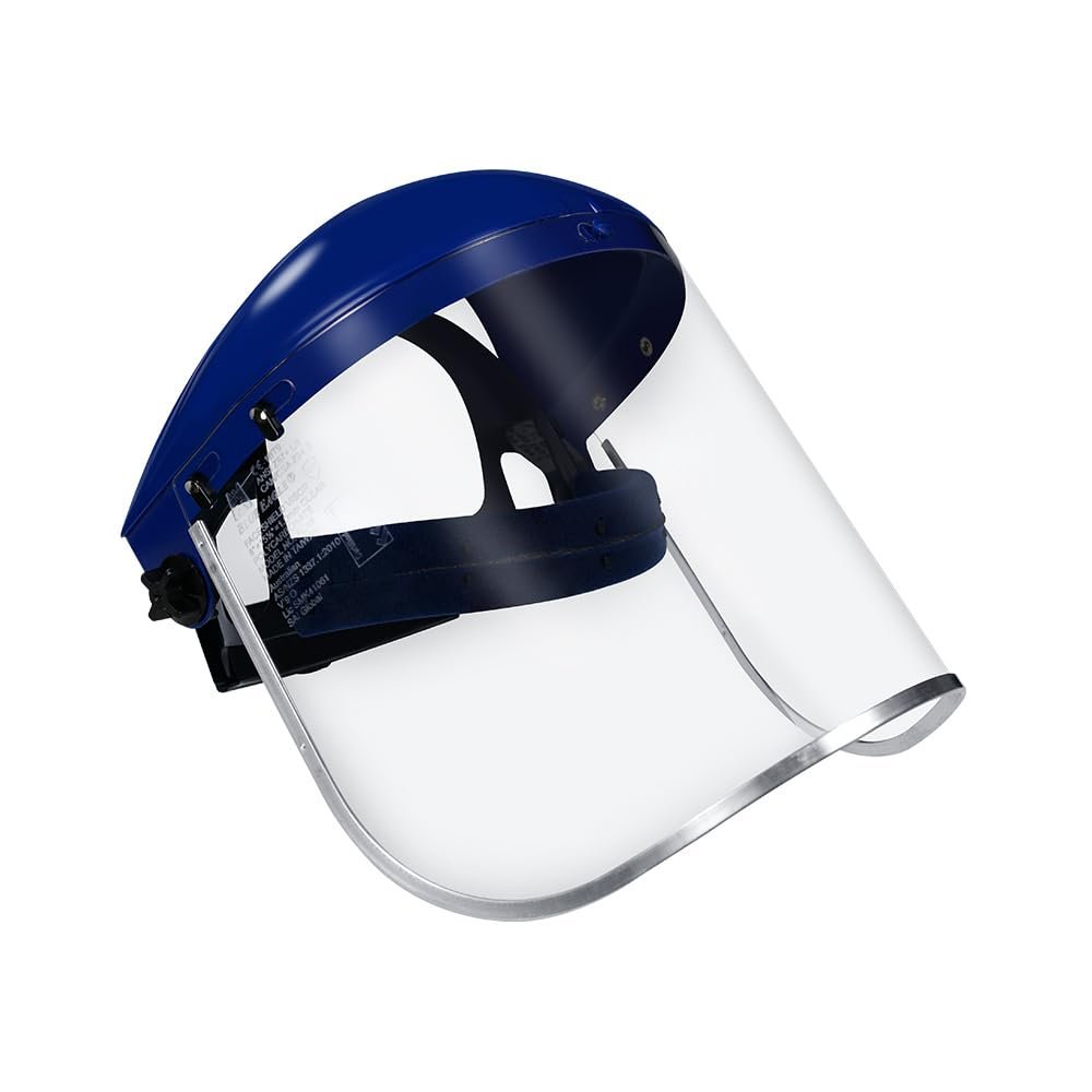Blue Eagle Full Face Impact Resistant Safety Faceshield — Clear Polycarbonate Visor
